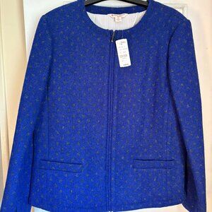 100% Wool Round neck Blazer